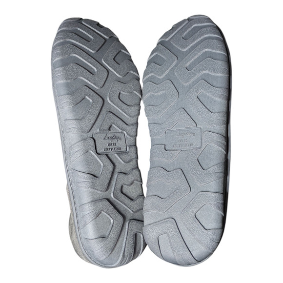 Lazy Steps Men's Moccasin Slippers - Size 12 - Gray - New - Indoor/Outdoor - Picture 6 of 7